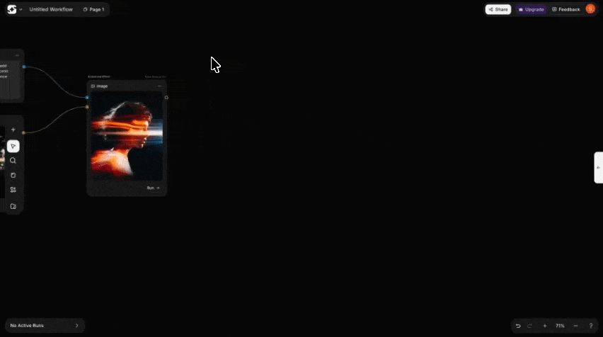 AI model processing input and generating output